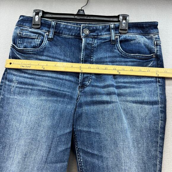 Kut From The Kloth Jeans Women's 12 Blue Juliet Slouchy Boyfriend Button Fly - Picture 13 of 16